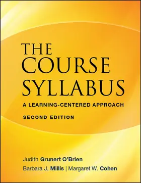 Grunert O'Brien / Millis / Cohen | The Course Syllabus | Buch | 978-0-470-19761-5 | www.sack.de