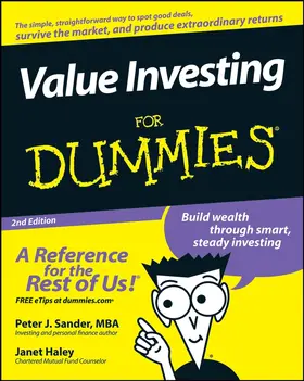 Sander / Haley |  Value Investing for Dummies | Buch |  Sack Fachmedien
