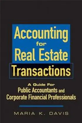Davis |  Accounting for Real Estate Transactions | eBook | Sack Fachmedien