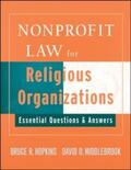 Hopkins / Middlebrook |  Nonprofit Law for Religious Organizations | eBook | Sack Fachmedien