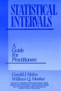 Hahn / Meeker |  Statistical Intervals | eBook | Sack Fachmedien