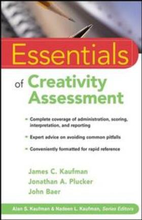 Kaufman / Plucker / Baer | Essentials of Creativity Assessment | E-Book | sack.de