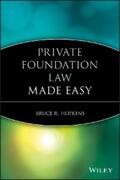 Hopkins |  Private Foundation Law Made Easy | eBook | Sack Fachmedien