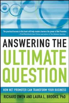 Owen / Brooks | Answering the Ultimate Question | E-Book | www.sack.de