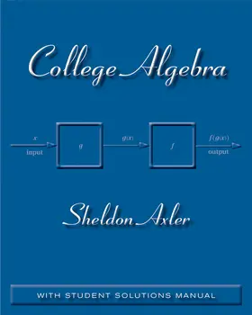 Axler |  College Algebra | Buch |  Sack Fachmedien