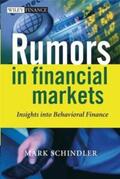Schindler |  Rumors in Financial Markets | eBook | Sack Fachmedien