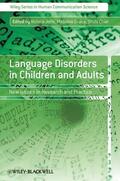 Joffe / Cruice / Chiat |  Language Disorders in Children and Adults | Buch |  Sack Fachmedien