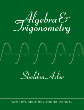 Axler |  Algebra & Trigonometry | Buch |  Sack Fachmedien