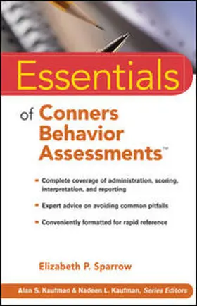 Sparrow |  Essentials of Conners Behavior Assessments | eBook | Sack Fachmedien