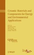 Jiang / Zeng / Singh |  Ceramic Materials and Components for Energy and Environmental Applications | eBook | Sack Fachmedien