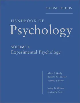 Weiner / Healy / Proctor |  Handbook of Psychology, Experimental Psychology | Buch |  Sack Fachmedien