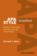 Beins |  Beins: APA Style Simplified HB | Buch |  Sack Fachmedien