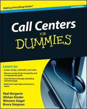 Bergevin / Kinder / Siegel |  Call Centers For Dummies | Buch |  Sack Fachmedien