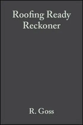 Goss / Mindham |  Roofing Ready Reckoner | eBook | Sack Fachmedien