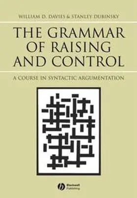 Davies / Dubinsky |  The Grammar of Raising and Control | eBook | Sack Fachmedien