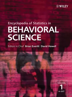 Everitt / Howell |  Encyclopedia of Statistics in Behavioral Science | Buch |  Sack Fachmedien