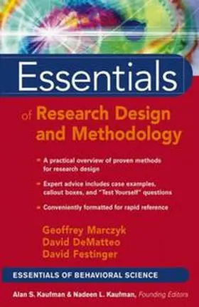 Marczyk / Dematteo / Festinger | Essentials of Research Design and Methodology | E-Book | www.sack.de