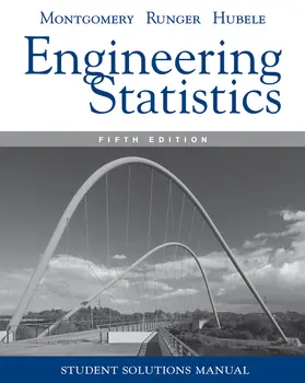 Montgomery / Runger / Hubele |  Manual Engineering Statistics, 5e Student Solutions | Buch |  Sack Fachmedien