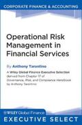 Tarantino |  Operational Risk Management in Financial Services | eBook | Sack Fachmedien