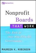 Robinson |  Nonprofit Boards That Work | eBook | Sack Fachmedien