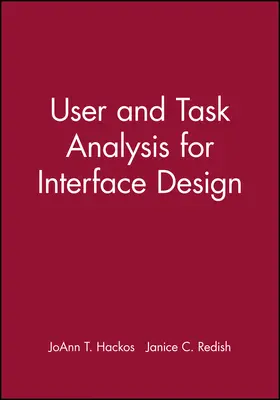 Hackos / Redish |  User and Task Analysis for Interface Design | Buch |  Sack Fachmedien