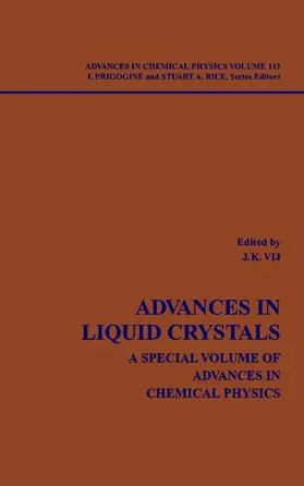 Vij / Prigogine / Rice | Advances in Liquid Crystals | Buch | 978-0-471-18083-8 | www.sack.de