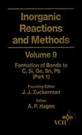 Hagen / Zuckerman |  Inorganic Reactions and Methods, the Formation of Bonds to C, Si, Ge, Sn, PB (Part 1) | Buch |  Sack Fachmedien