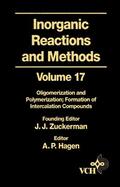 Hagen / Zuckerman |  Inorganic Reactions and Methods, Oligomerization and Polymerization Formation of Intercalation Compounds | Buch |  Sack Fachmedien