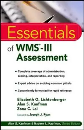 Lichtenberger / Kaufman / Lai |  Essentials of WMS-III Assessment | eBook | Sack Fachmedien