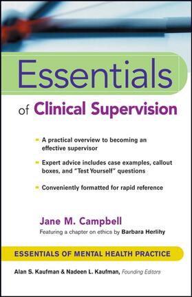 Campbell | Essentials of Clinical Supervision | Buch | 978-0-471-23304-6 | sack.de