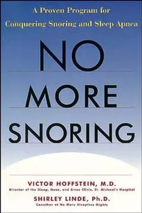 Hoffstein / Linde |  No More Snoring | Buch |  Sack Fachmedien