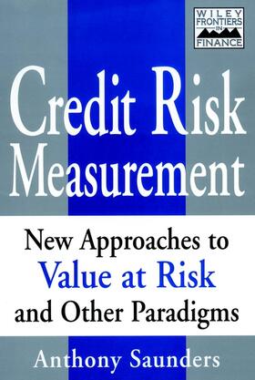 Saunders |  Credit Risk Measurement | Buch |  Sack Fachmedien