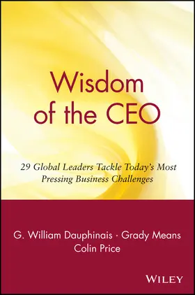 Dauphinais / Means / Price |  Wisdom of the CEO | Buch |  Sack Fachmedien