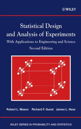 Mason / Gunst / Hess |  Statistical Design and Analysis of Experiments | Buch |  Sack Fachmedien