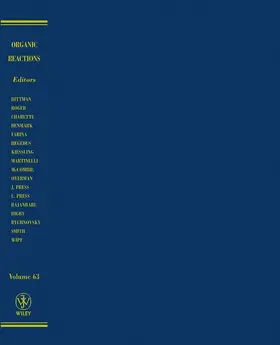  Organic Reactions, Volume 63 | Buch |  Sack Fachmedien