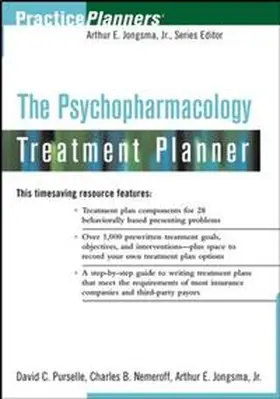 Purselle / Nemeroff / Jongsma |  The Psychopharmacology Treatment Planner | eBook | Sack Fachmedien