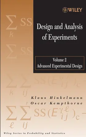 Hinkelmann / Kempthorne |  Design and Analysis of Experiments, Volume 2 | Buch |  Sack Fachmedien
