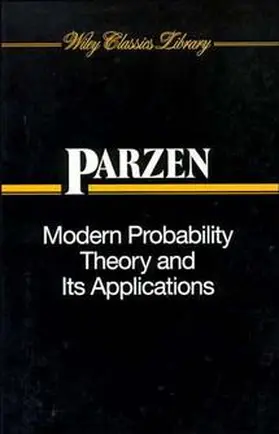 Parzen |  Modern Probability Theory and Its Applications | Buch |  Sack Fachmedien