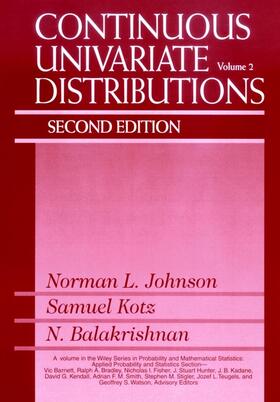 Johnson / Kotz / Balakrishnan | Continuous Univariate Distributions, Volume 2 | Buch | 978-0-471-58494-0 | sack.de