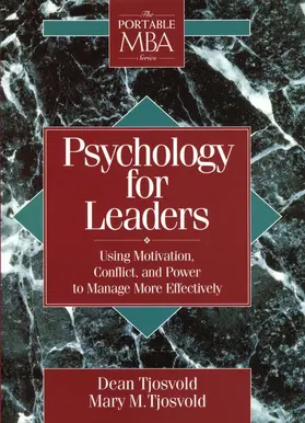 Tjosvold |  Psychology for Leaders | Buch |  Sack Fachmedien