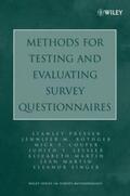 Presser / Rothgeb / Couper |  Methods for Testing and Evaluating Survey Questionnaires | eBook | Sack Fachmedien