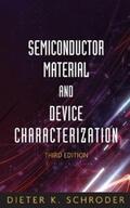 Schroder |  Semiconductor Material and Device Characterization | eBook | Sack Fachmedien