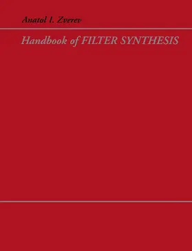 Zverev |  Handbook of Filter Synthesis | Buch |  Sack Fachmedien