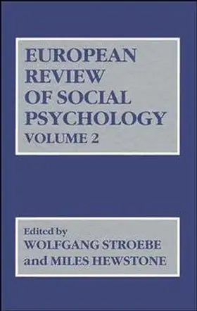 Stroebe / Hewstone |  European Review of Social Psychology V 2 | Buch |  Sack Fachmedien