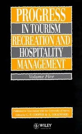 Cooper / Lockwood |  Progress in Tourism, Recreation and Hospitality Management | Buch |  Sack Fachmedien