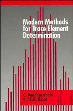 Vandecasteele / Block |  Modern Methods for Trace Element Determination | Buch |  Sack Fachmedien