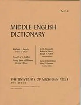  Middle English Dictionary | Buch |  Sack Fachmedien