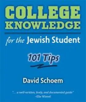 Schoem |  College Knowledge for the Jewish Student | Buch |  Sack Fachmedien