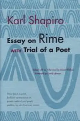 Shapiro |  Essay on Rime | Buch |  Sack Fachmedien