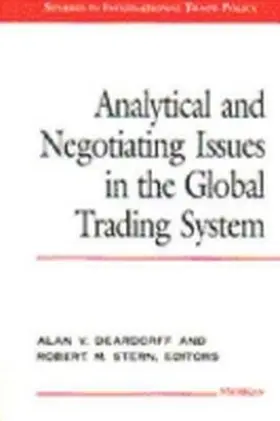  Analytical and Negotiating Issues in the Global Trading System | Buch |  Sack Fachmedien